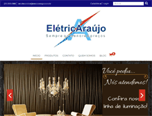 Tablet Screenshot of eletricaraujo.com.br